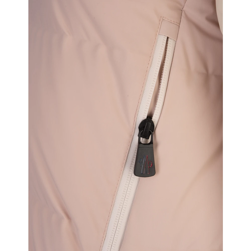 Moncler Roze Ski Jas met Bergdetails Pink Dames