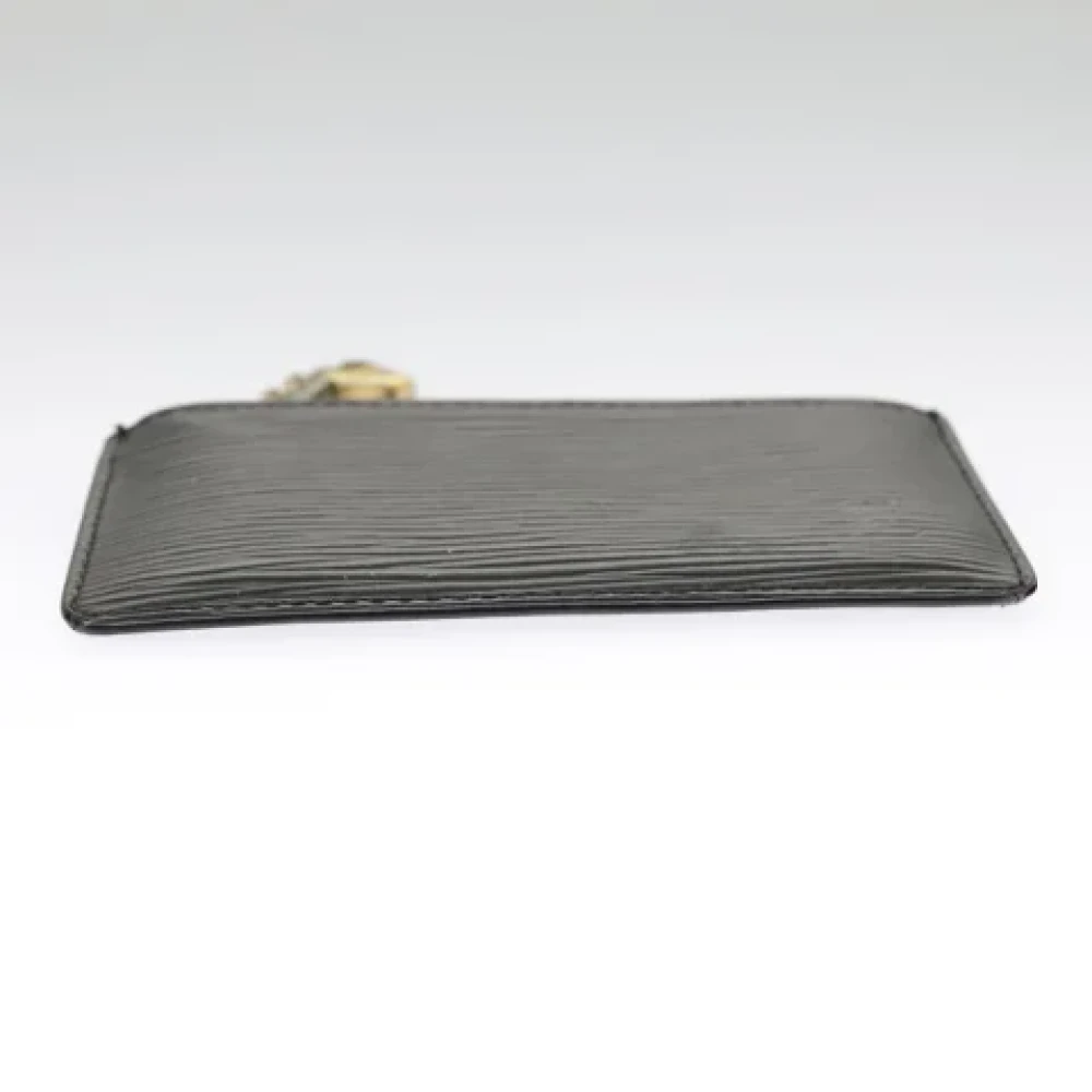 Louis Vuitton Vintage Pre-owned Leather wallets Black Dames