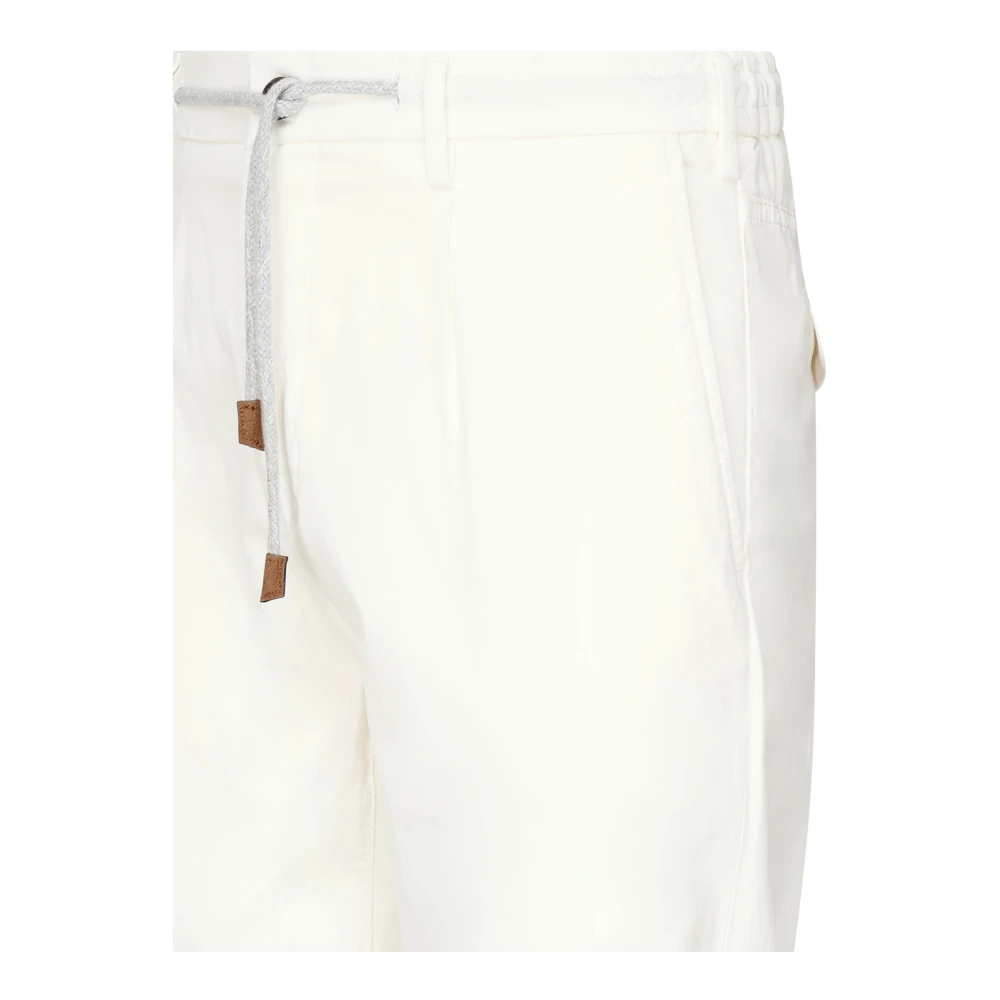 Eleventy Witte joggingbroek White Heren