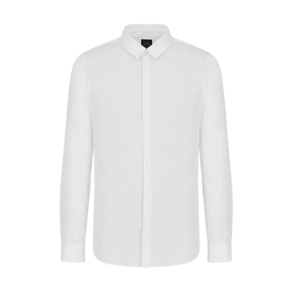 Armani Exchange Hombre Blanco Camisas, Talla: 2XL