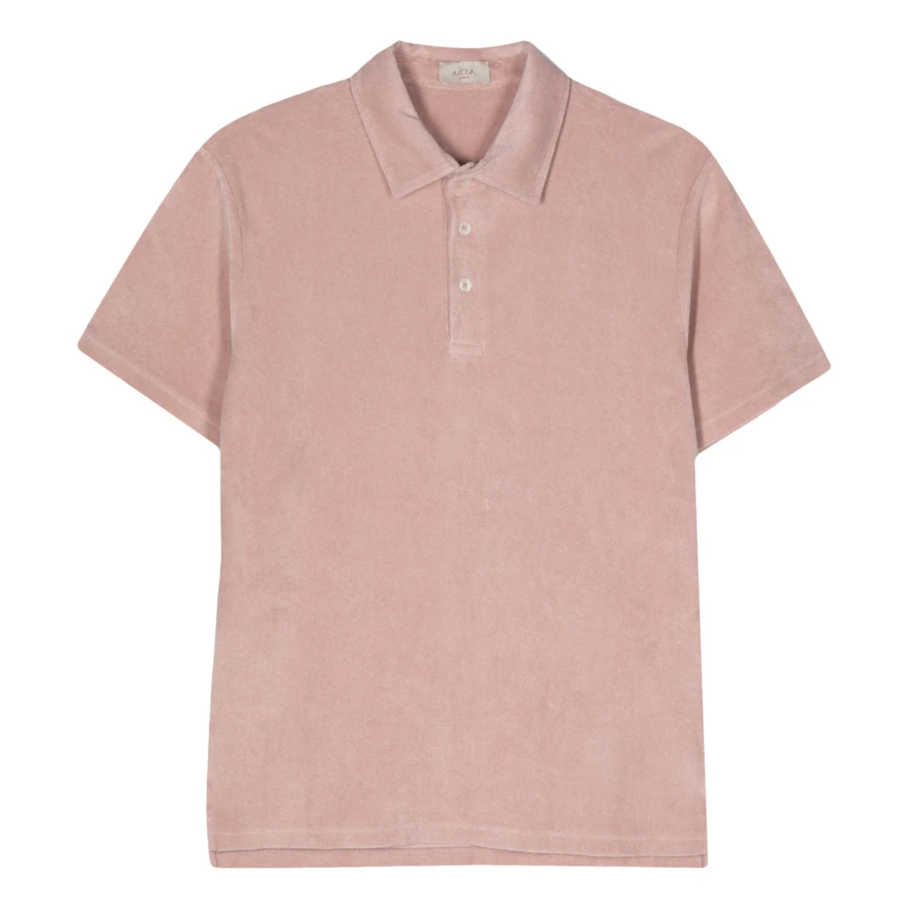 Altea Smith Towelling Polo Shirt Pink Heren