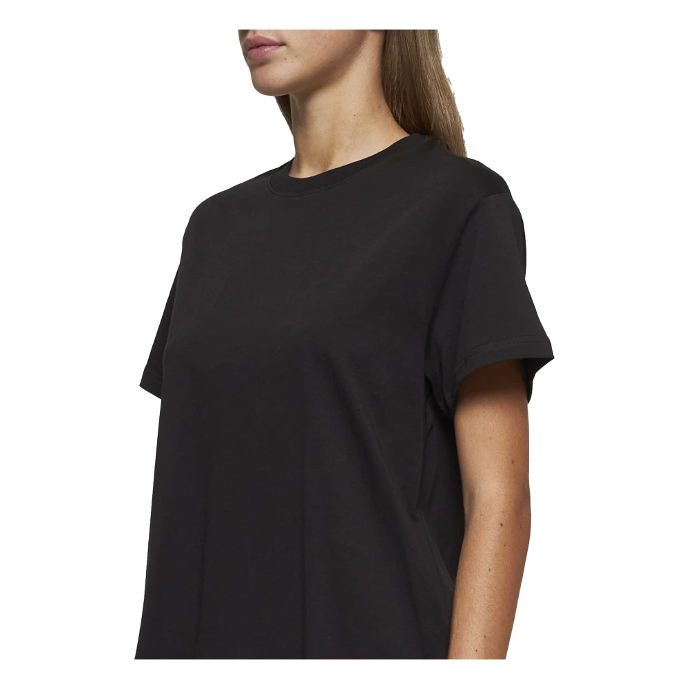 Studio Nicholson Marine Zwart Katoen Ronde Hals T-shirt Black Dames