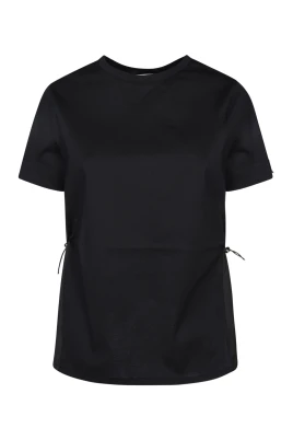 T-shirt med dragsko i midjan