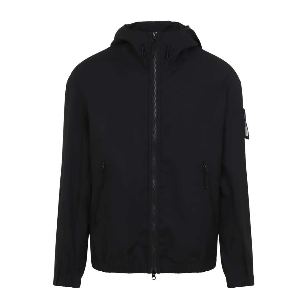 Stone Island Svart Bomulls Jacka med Modern Flair Black, Herr