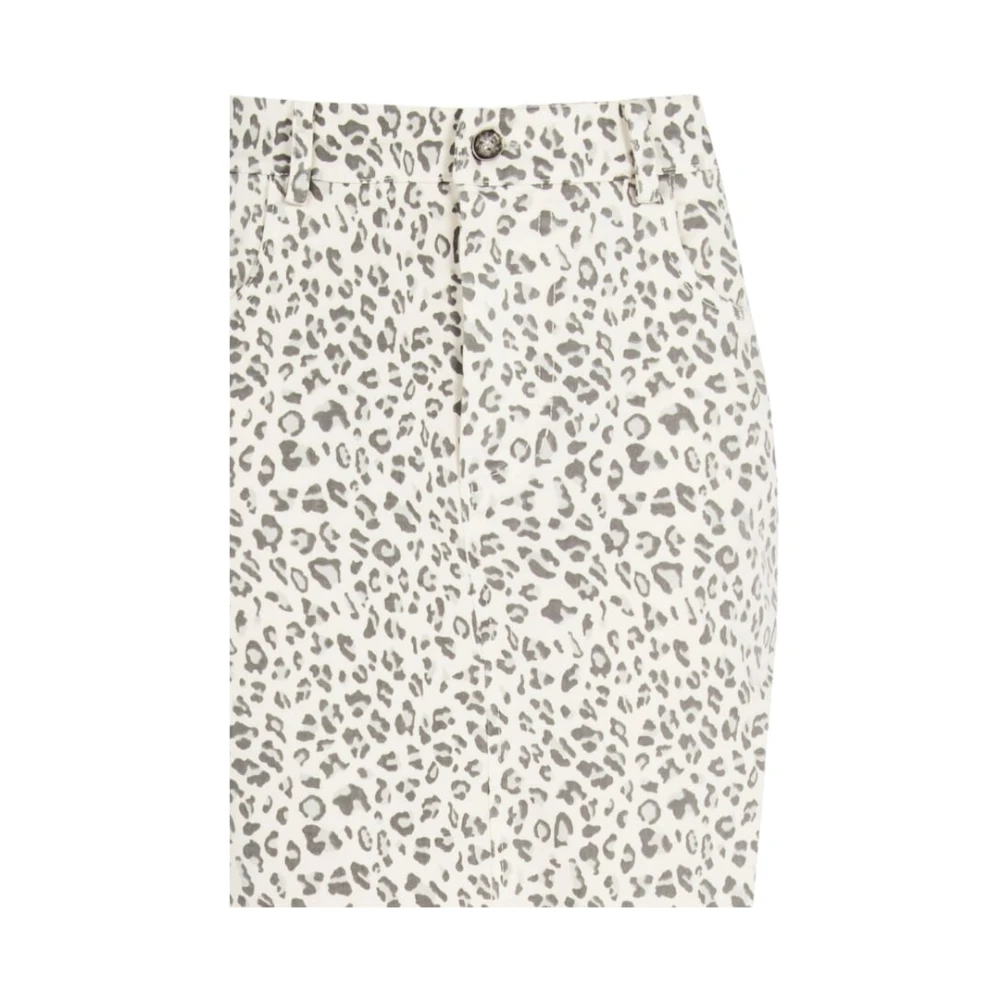 RINASCIMENTO Denim Midi Rok met Polkadotpatroon Multicolor Dames
