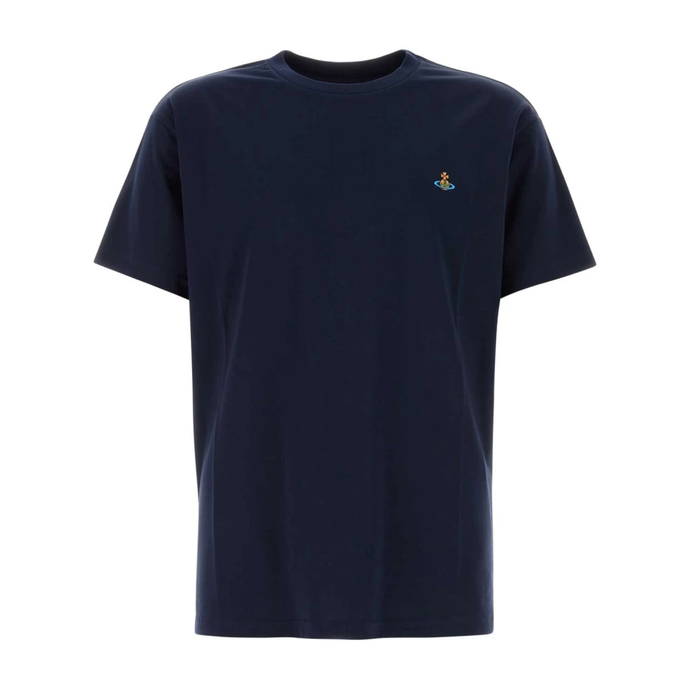 Vivienne Westwood Herr Blå Toppar M, Bomull, Midnight Bomull T-Shirt