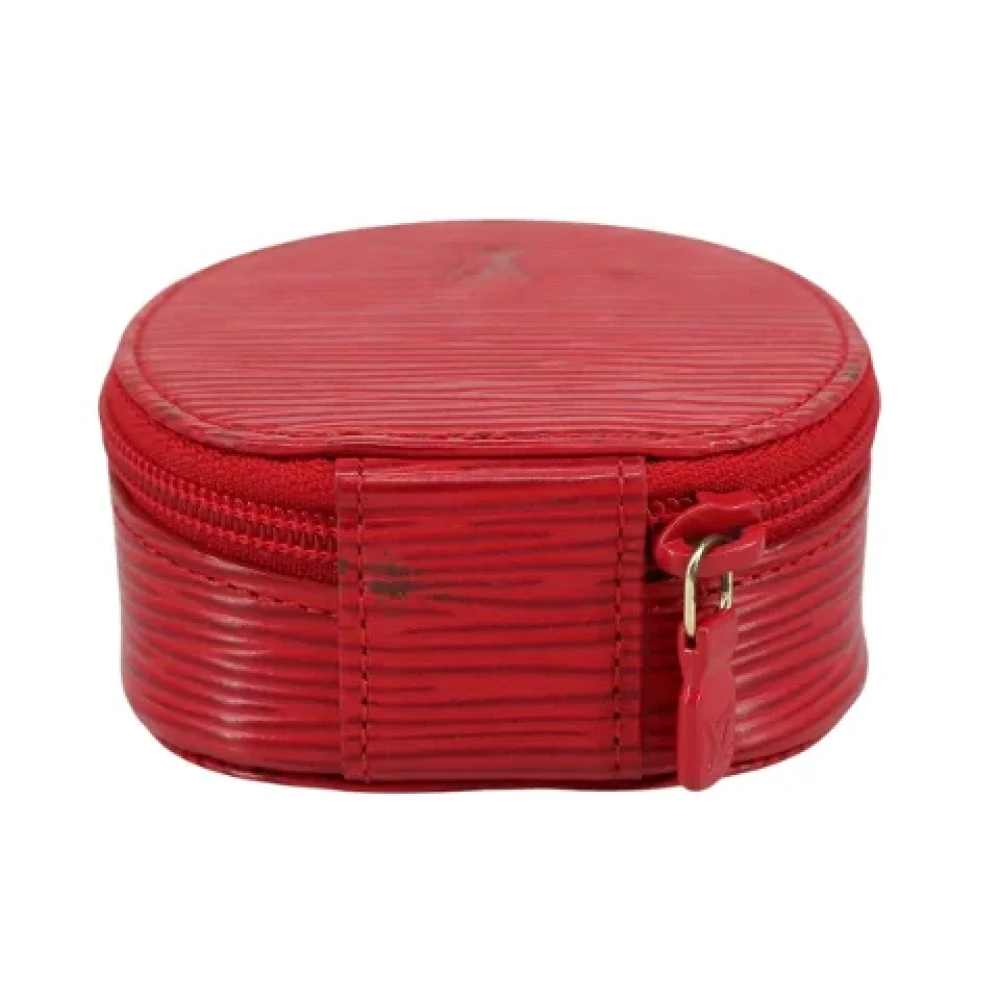 Louis Vuitton Vintage Pre-owned Leather pouches Red Dames