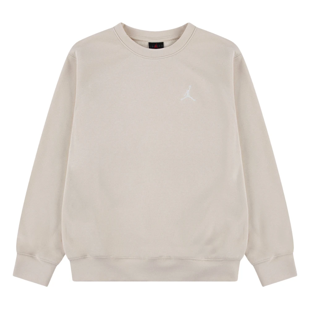 Jordan Girls Beige Kids Sweatshirts, 8 Y, Brooklyn Fleece Sweatshirt