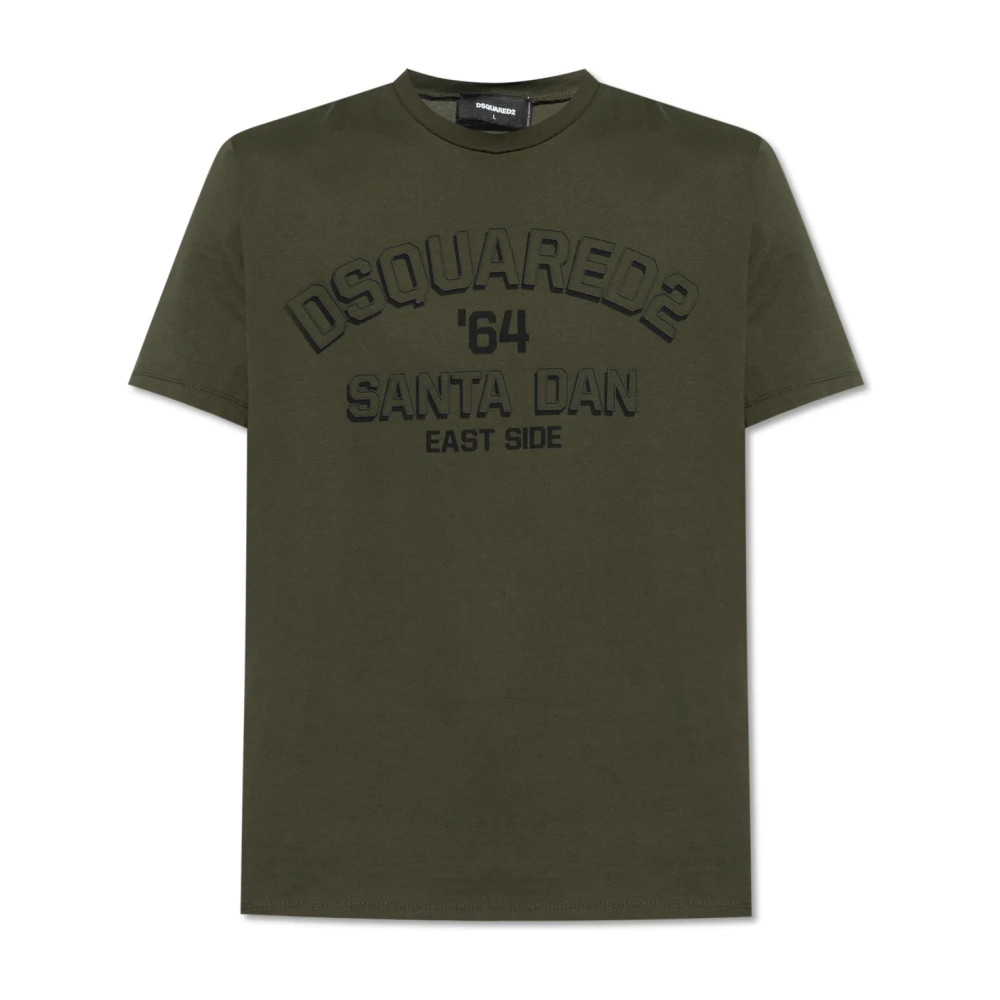 Dsquared2 Bedrukt T-shirt Green Heren