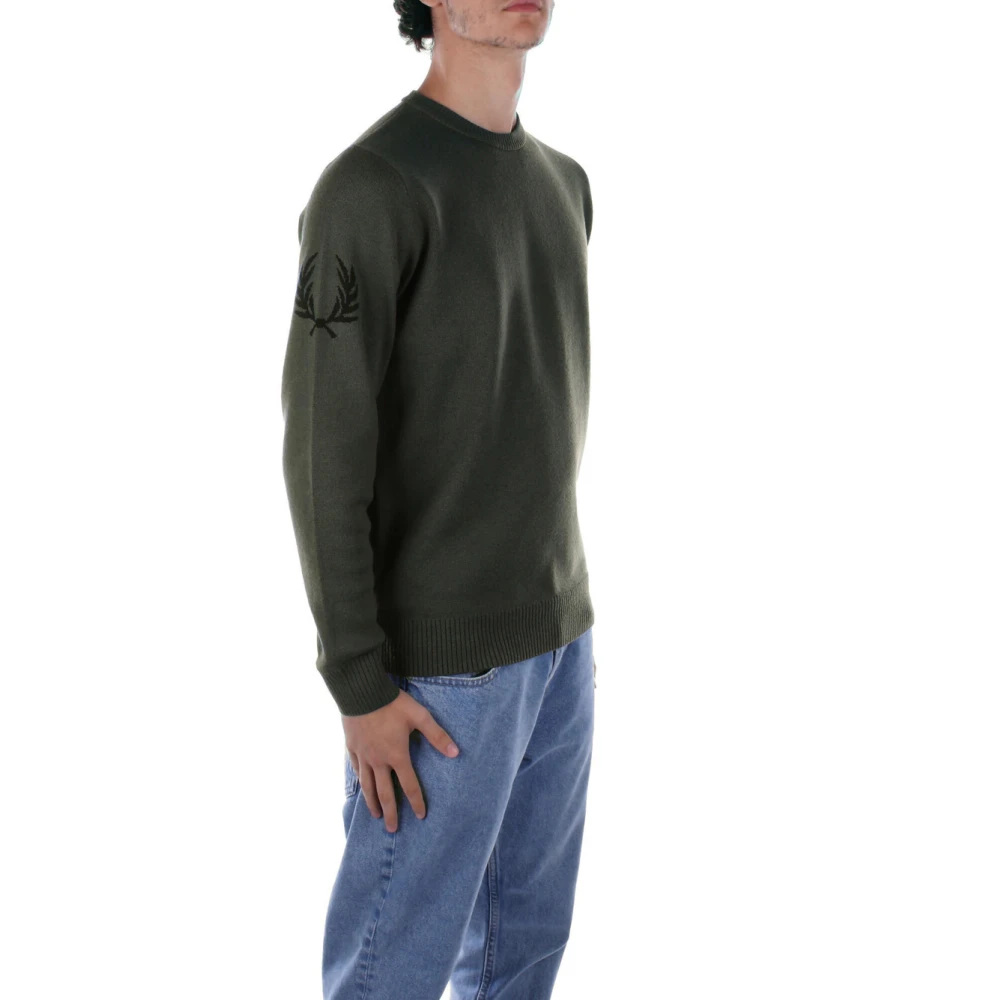 Fred Perry Groene Laurel Wreath Sweater Green Heren