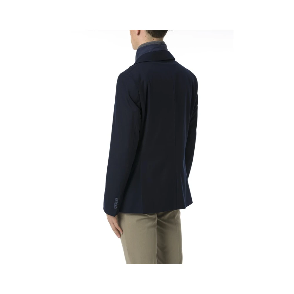 Manuel Ritz Blauwe Slim Fit Jas met Bib Blue Heren