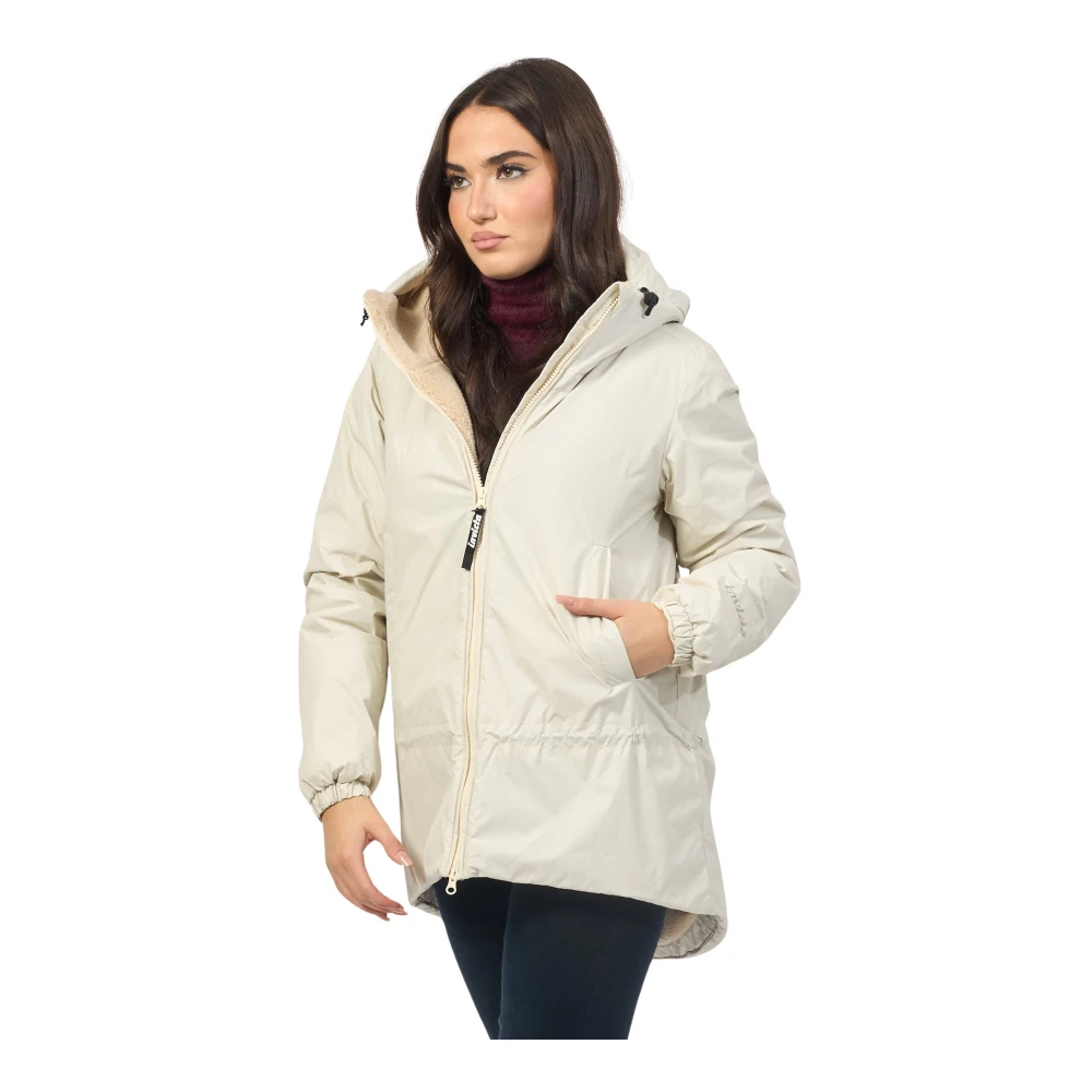 Invicta Ivoor Hooded Winterjas Beige Dames