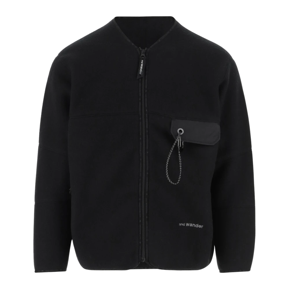 And Wander Zwarte Sweater voor Buitensport Black Heren