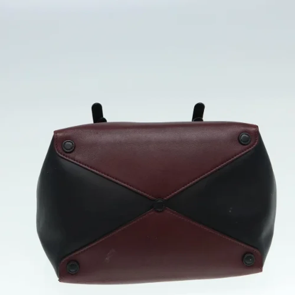 Prada Vintage Pre-owned Leather handbags Red Dames