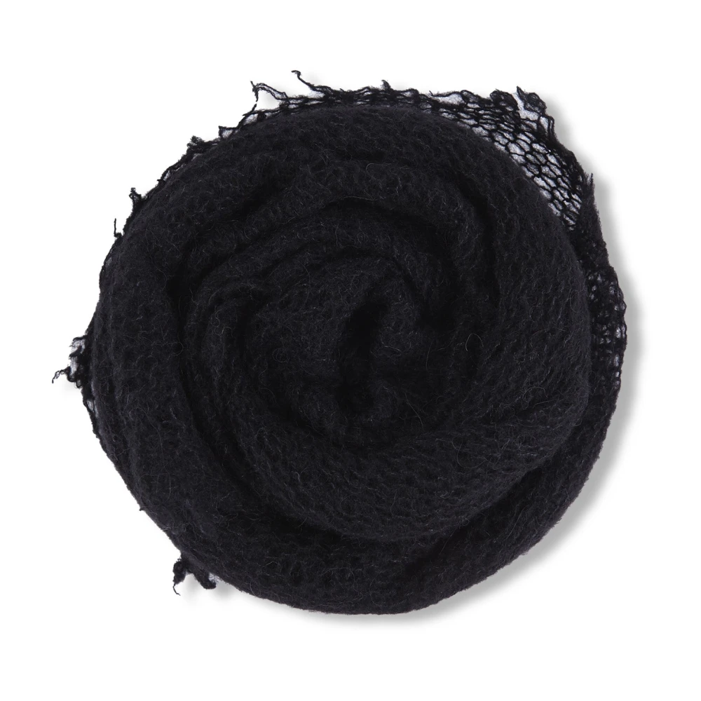 Cortana Onye zwart open gebreide bandana Black Dames
