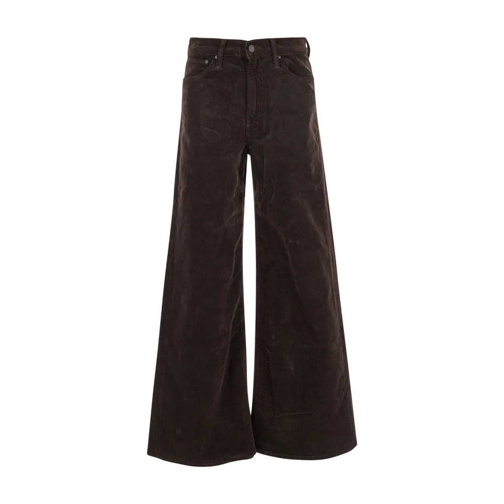 Mother Bruine Rits Roller Jeans Brown Dames