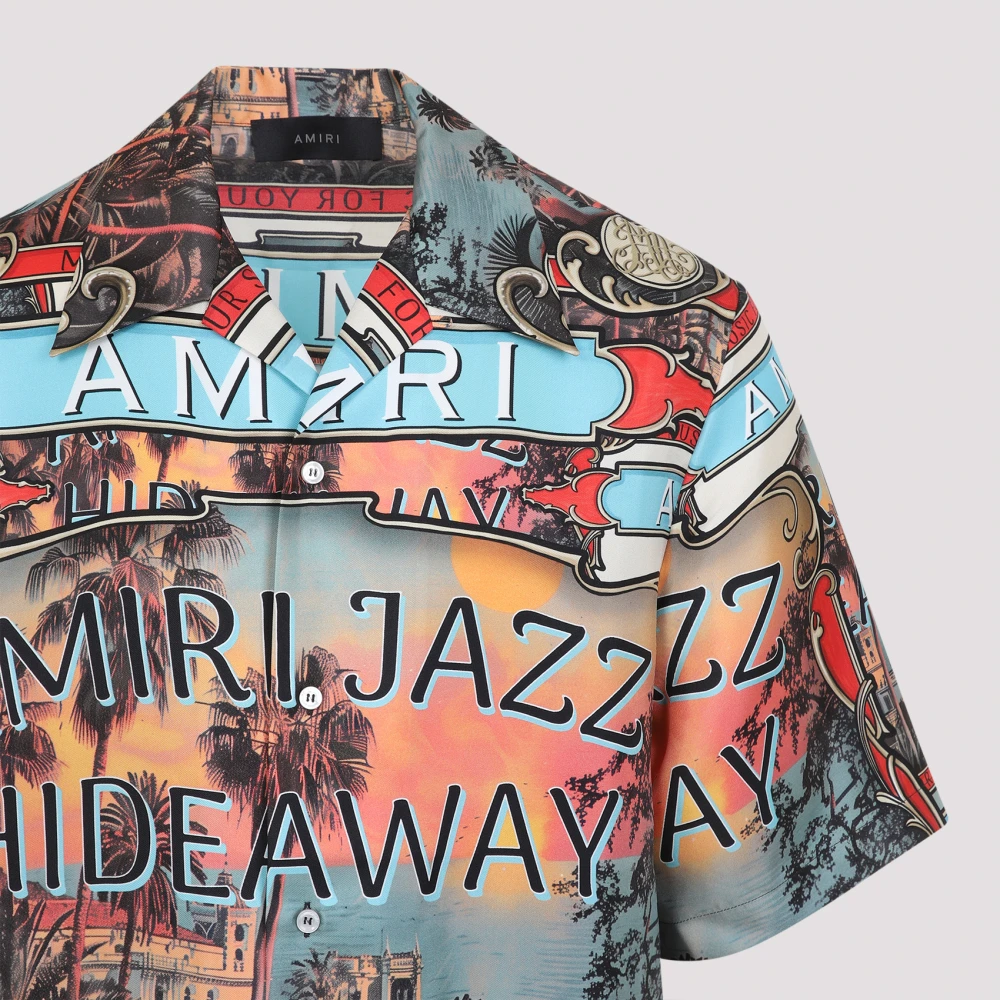 Amiri Chique zijden blouse Multicolor Heren