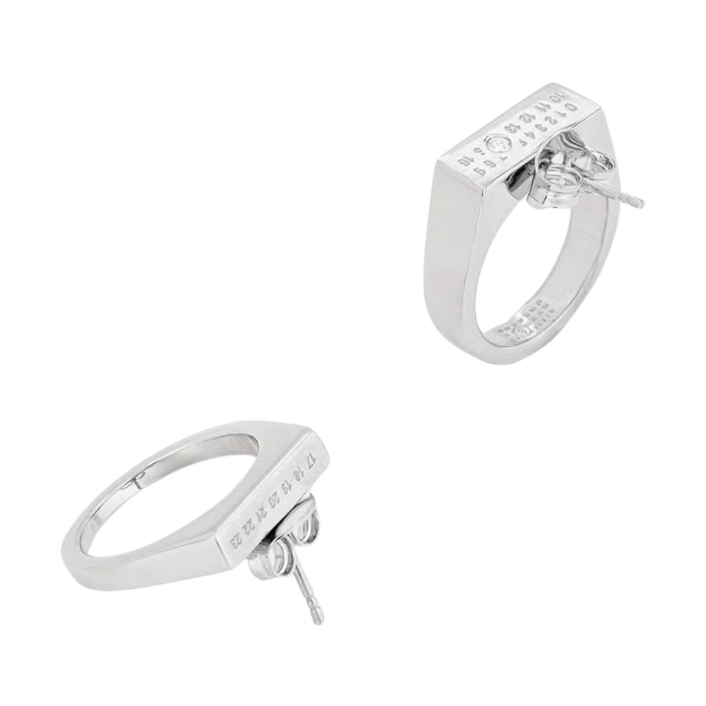 MM6 Maison Margiela Orecchini "Numeric" - Immagine 2