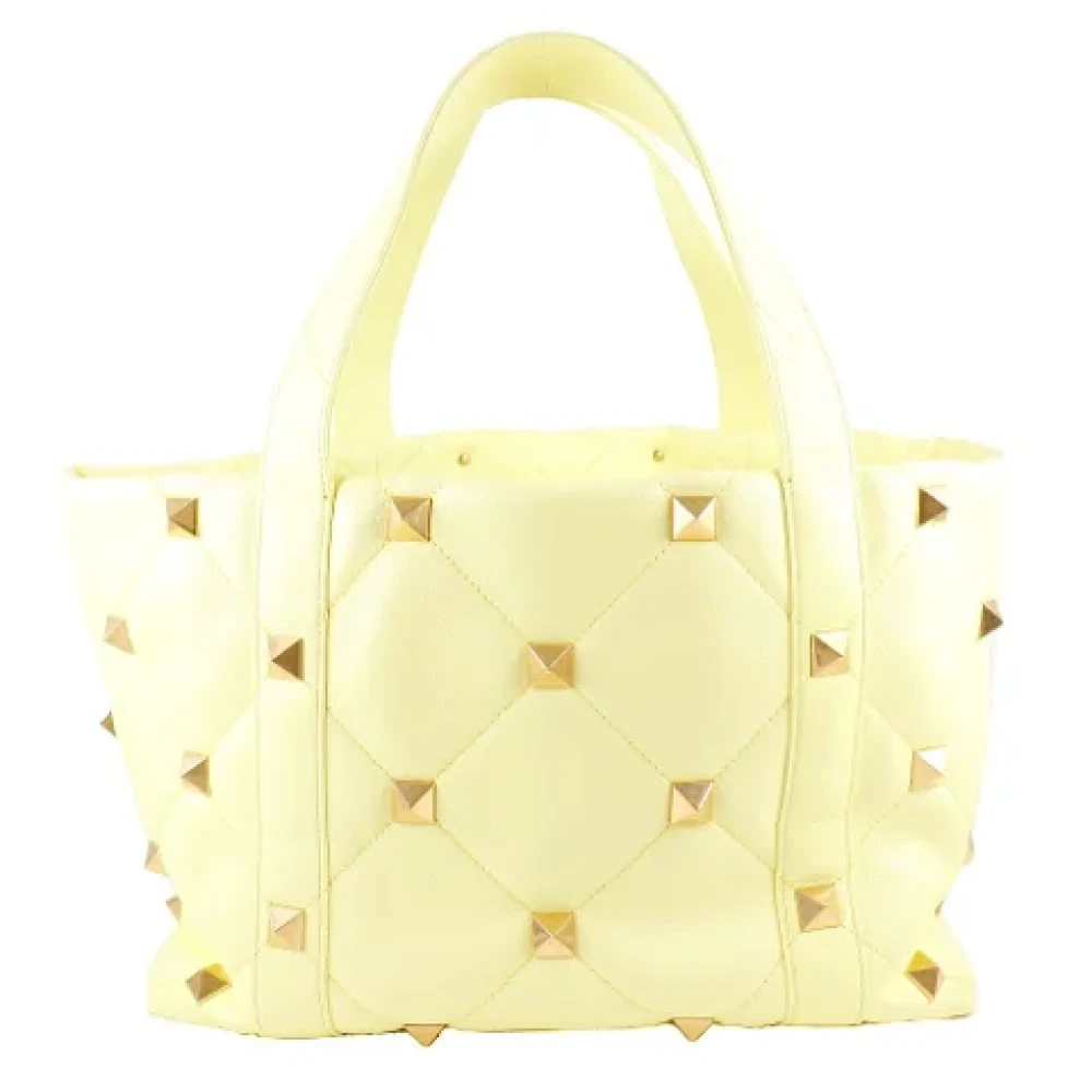 Valentino Vintage Pre-owned Leather handbags Yellow Dames