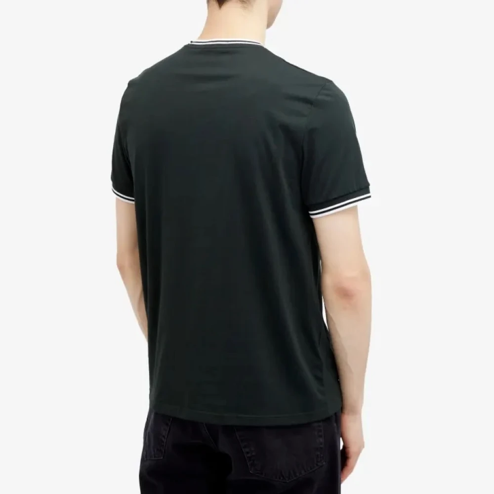Fred Perry Twin Tipped Tee Night Green Heren