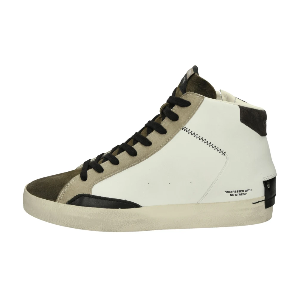 Crime London Distressed High Heren Schoenen Wit
