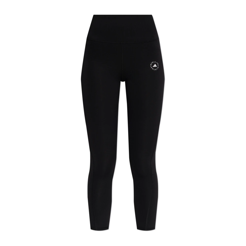 Adidas By Stella Mccartney Women's Black Leggings With Logo