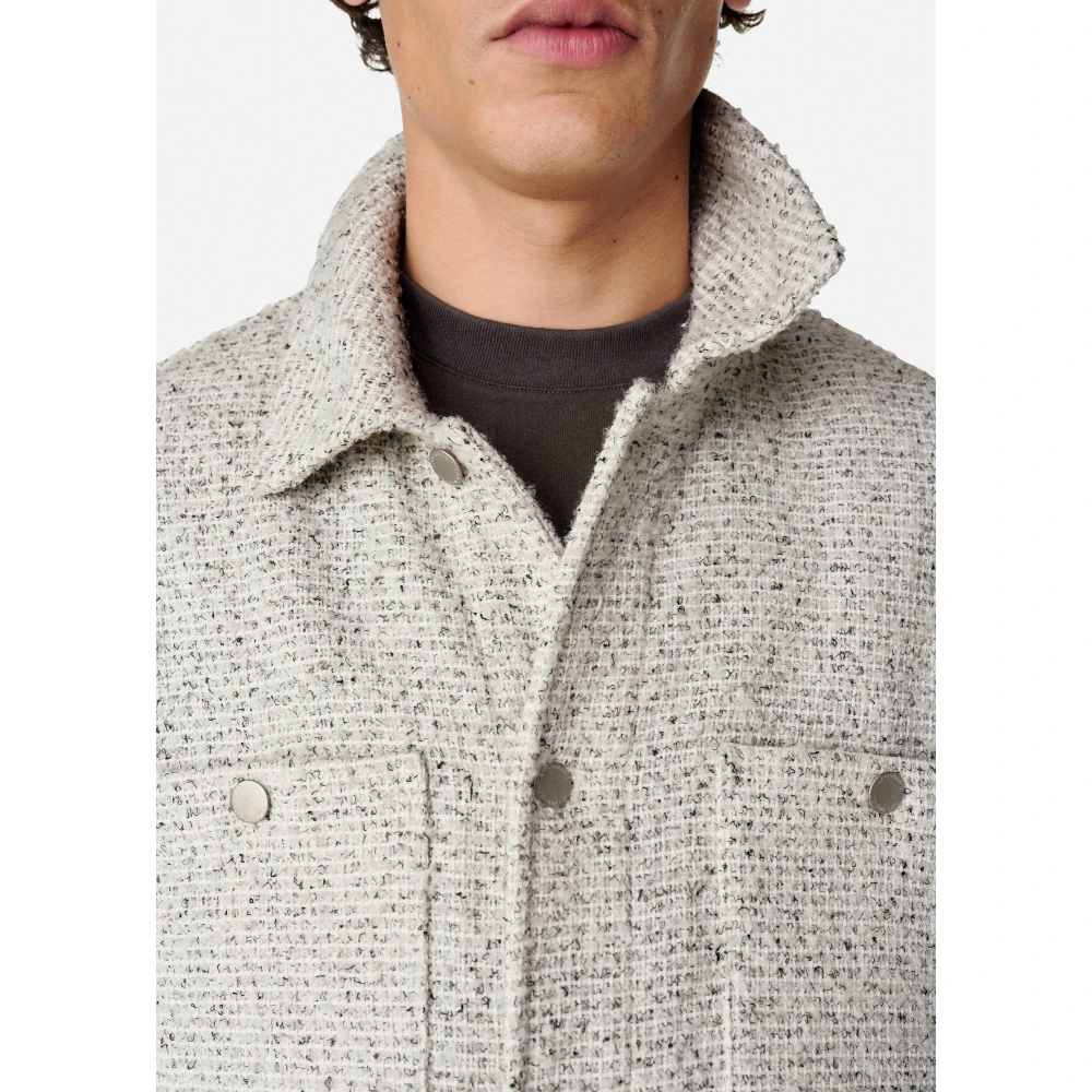 Axel Arigato Wyn Boucle Overshirt White Heren