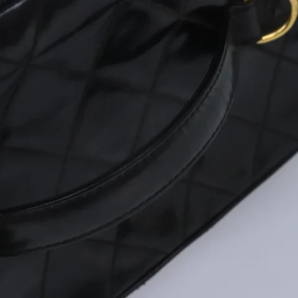 Chanel Vintage Pre-owned Leather pouches Black Dames