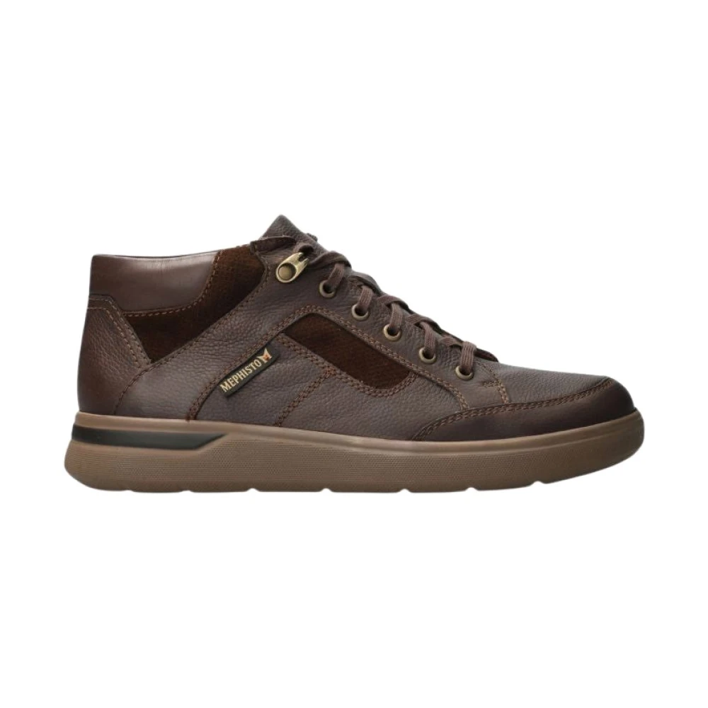 Mephisto Sportieve en casual Orton hoge herensneaker Heren Schoenen Bruin