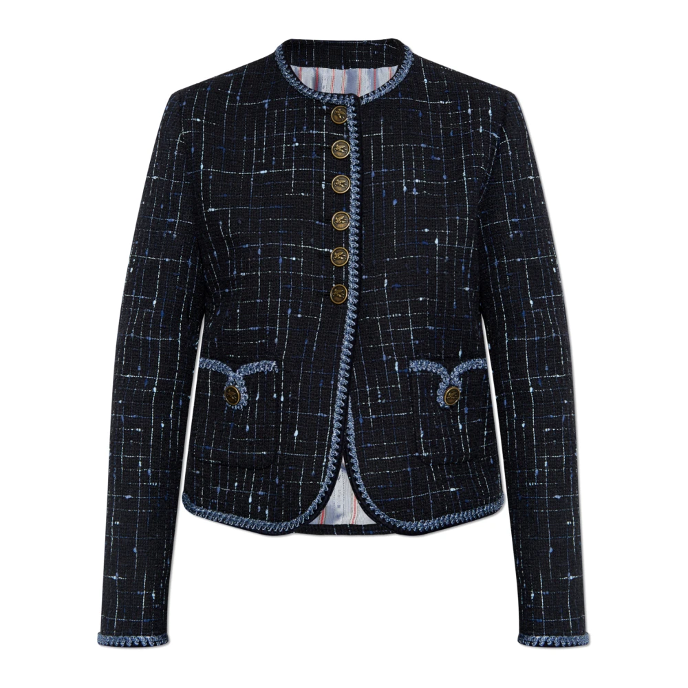 ETRO Tweed jas Blue Dames
