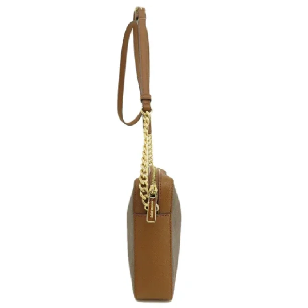 Michael Kors Pre-owned Canvas shoulder-bags Brown Dames