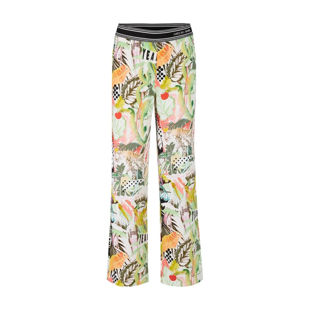 Marc Cain Flora-Fauna Wijde Broek Multicolor Dames