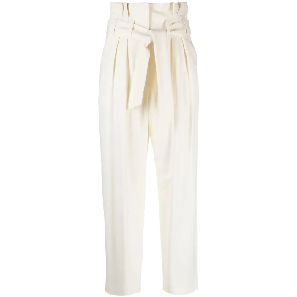 Iro Beige Straight Trousers, Female, Xl, Sandya Trouser