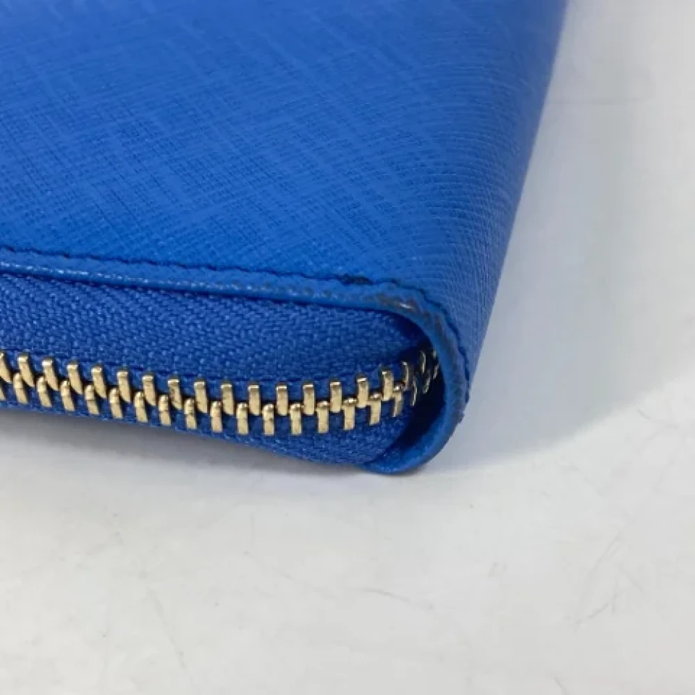 Salvatore Ferragamo Pre-owned Leather wallets Blue Dames