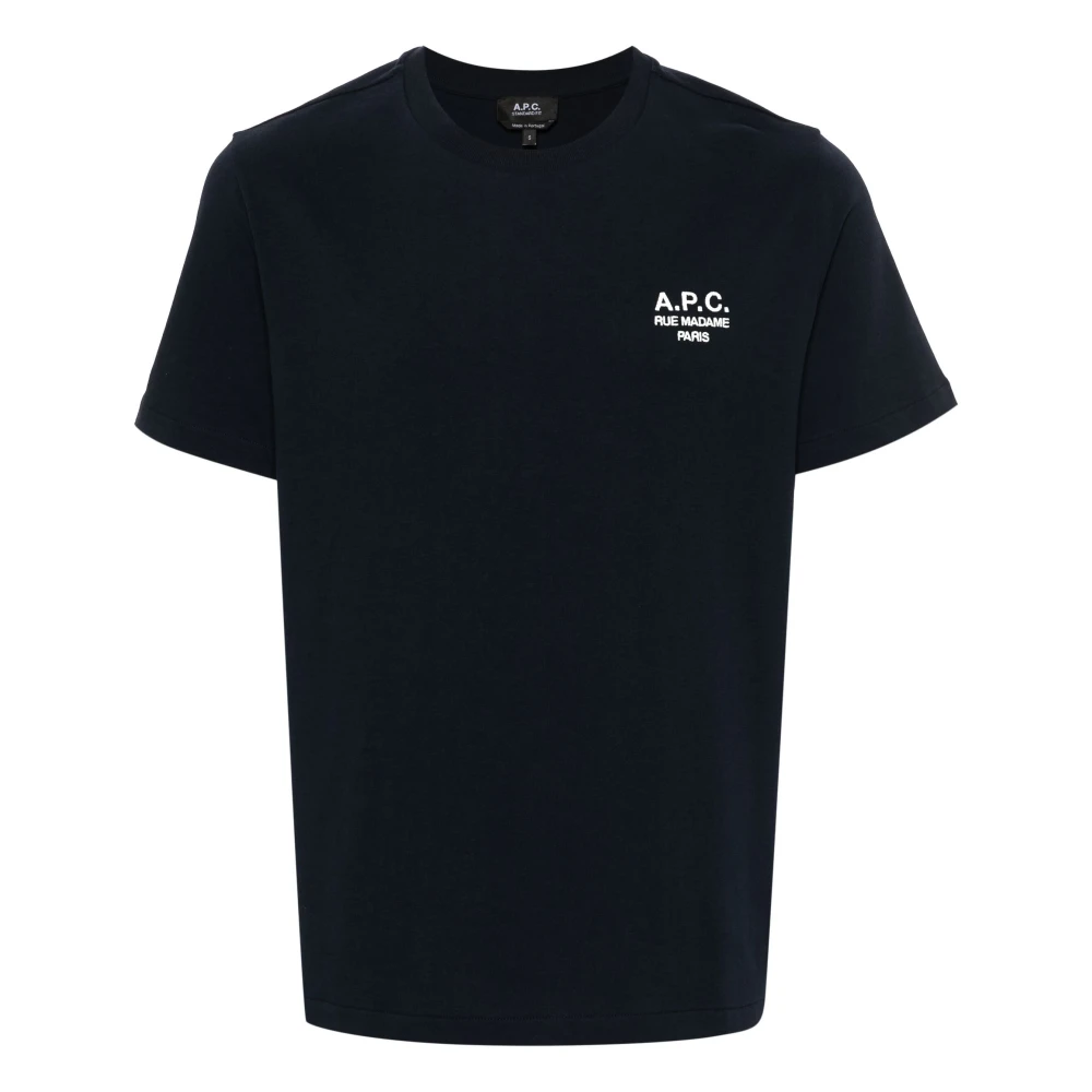 A.p.c. Herr Blå Toppar Xs, Bomull, Bomulls-T-Shirt