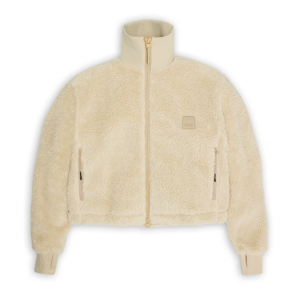 Beige Teddy Fleece Kort Jakke