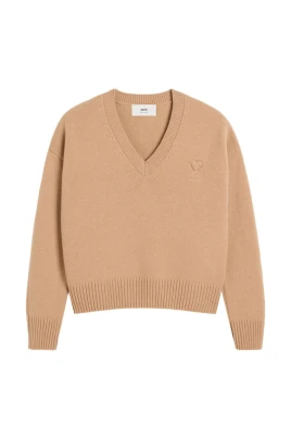 Casual Beige Ull Kashmir Tröja