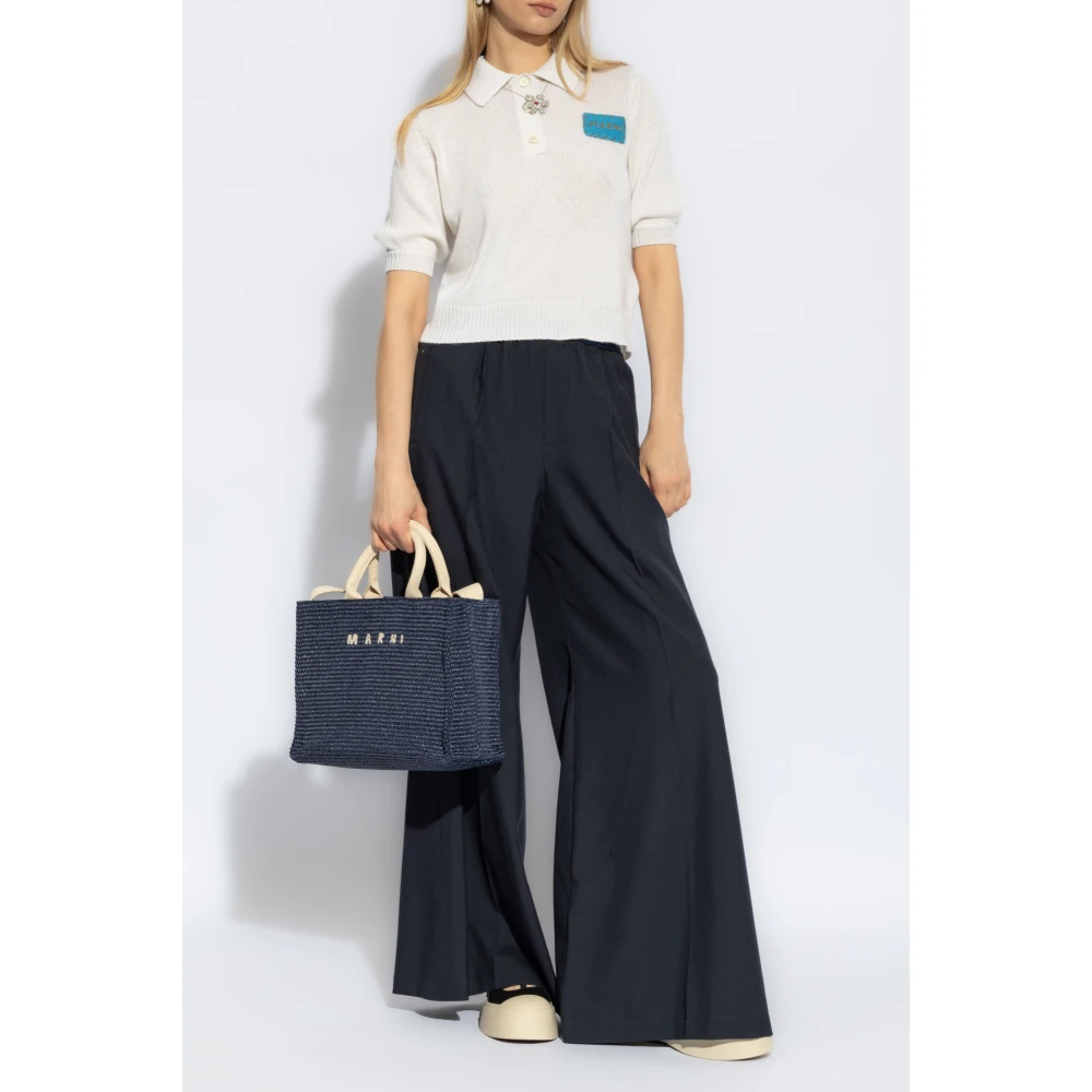 Marni Wollen broek Blue Dames