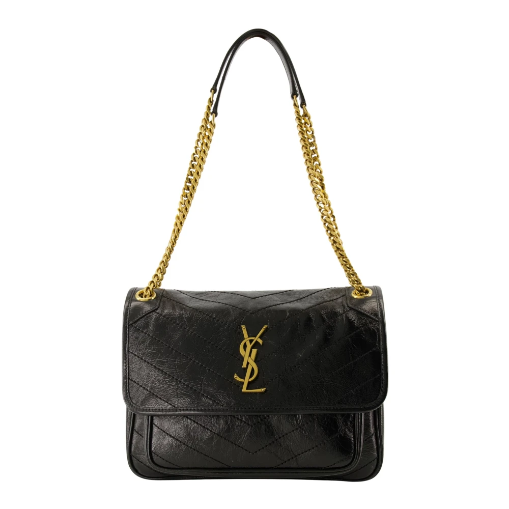 Saint Laurent Women's Black Shoulder Bags, One Size, Niki