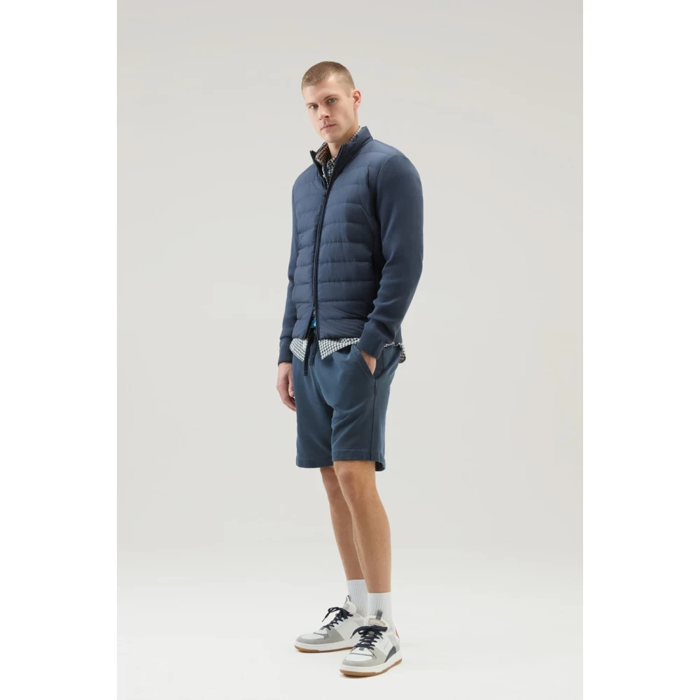 Woolrich Blauwe Hybride Bomberjas Blue Heren