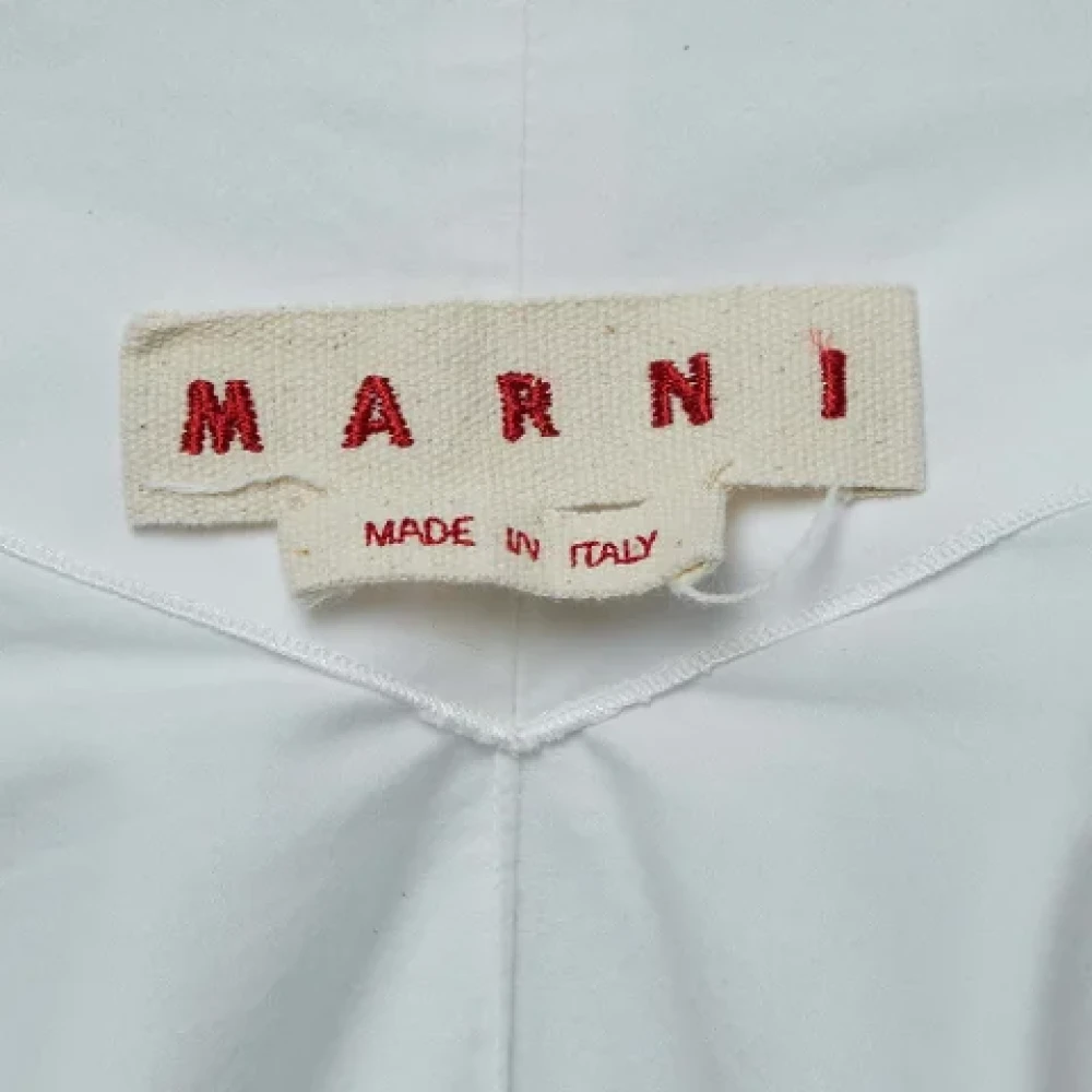 Marni Pre-owned Cotton dresses White Dames