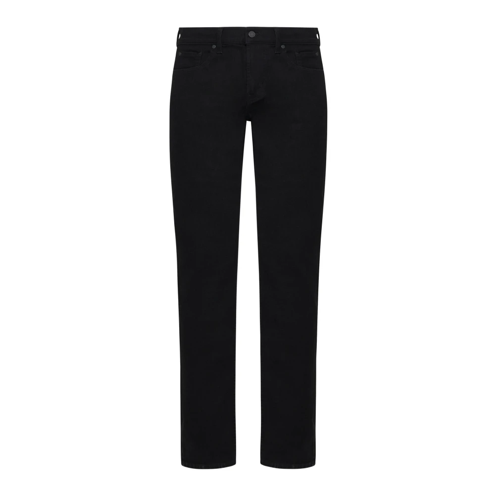 7 For All Mankind Zwarte Denim Jeans Black Heren