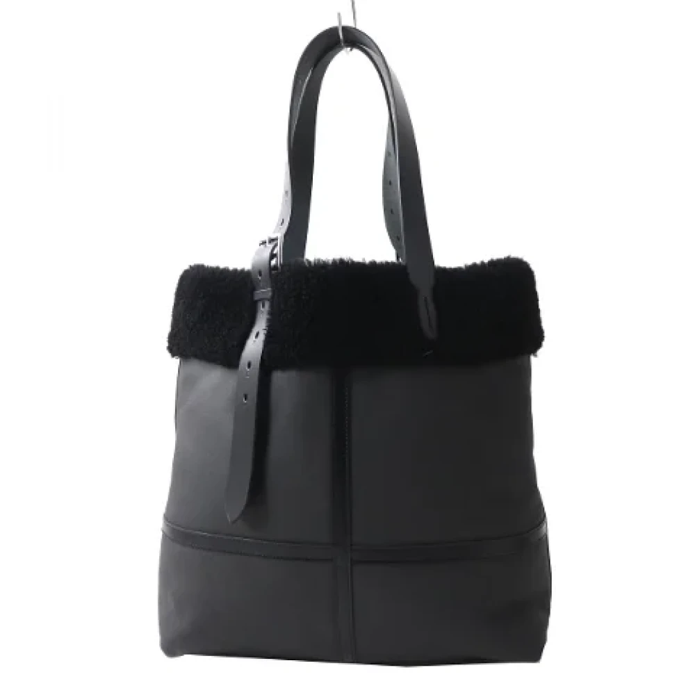 Hermès Vintage Pre-owned Leather handbags Black Dames