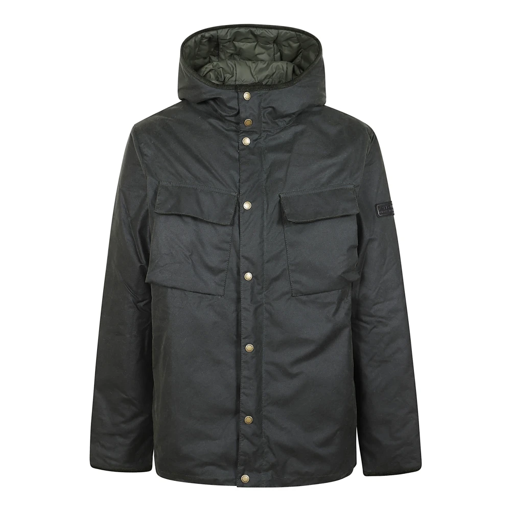 Barbour Longwell Waxed Jacket Green, Herr