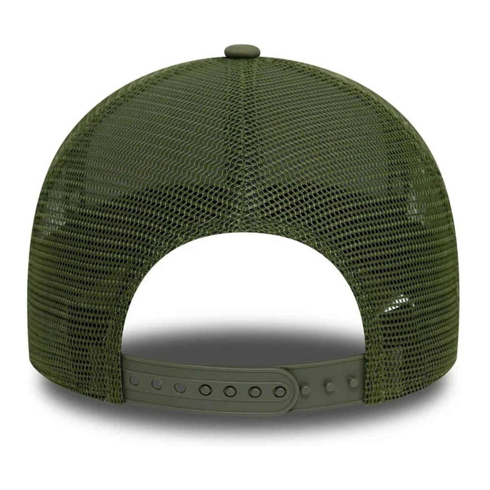 new era Vintage Groene Trucker Hoed Green Unisex