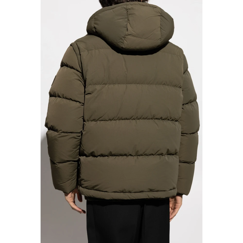 Burberry Dons gevoerde jas Green Heren