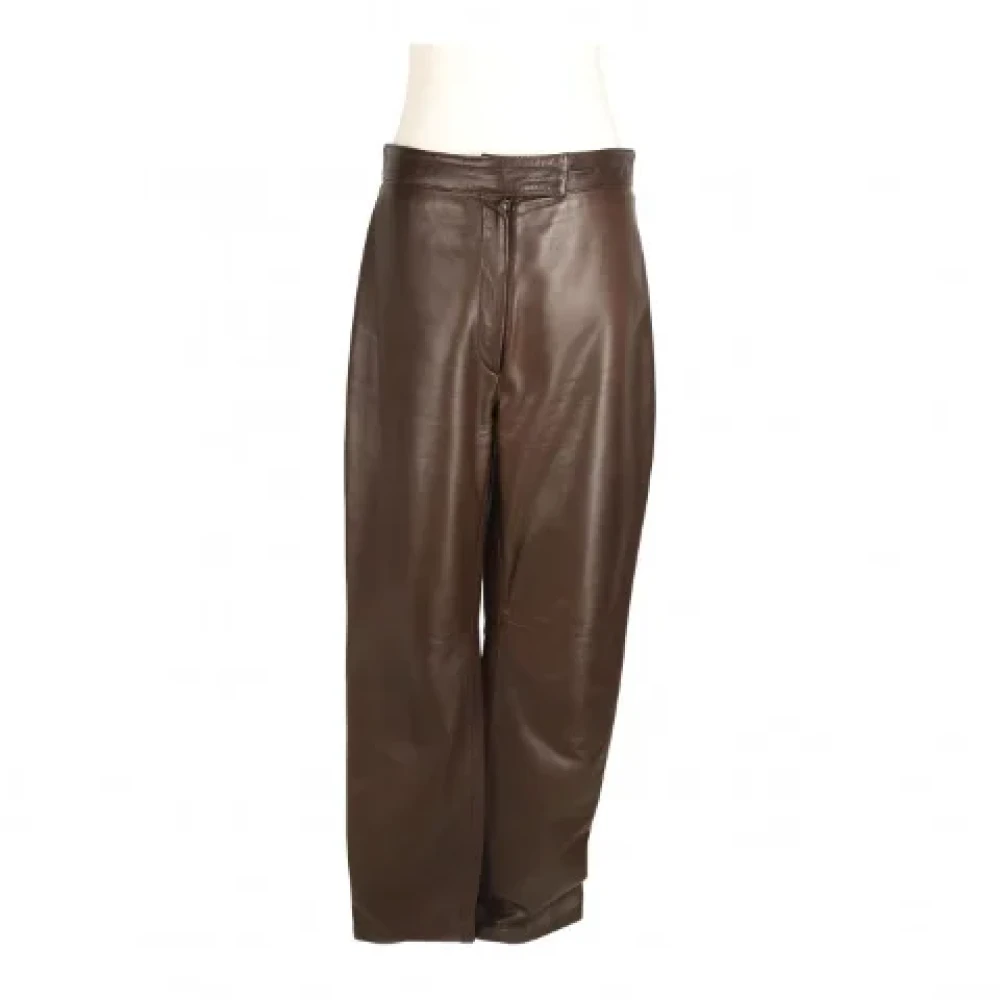 Dolce & Gabbana Pre-owned Leather bottoms Brown Dames