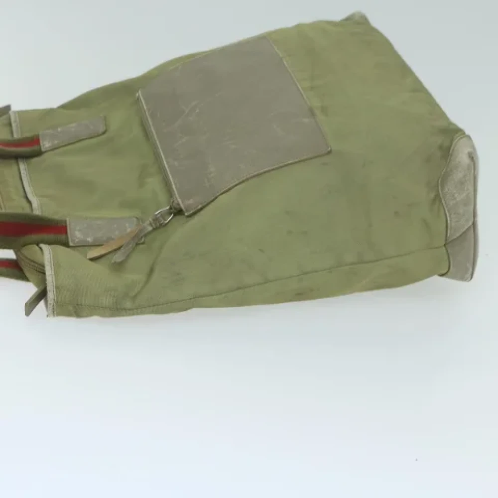 Gucci Vintage Pre-owned Canvas totes Green Dames