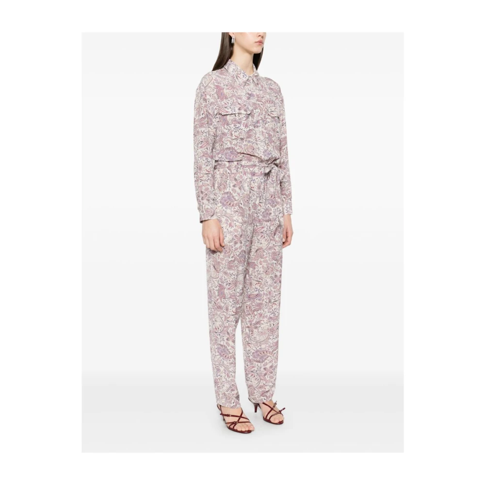 Isabel Marant Étoile Beige Broek Verhoog Garderobe Stijlvol Statement Beige Dames