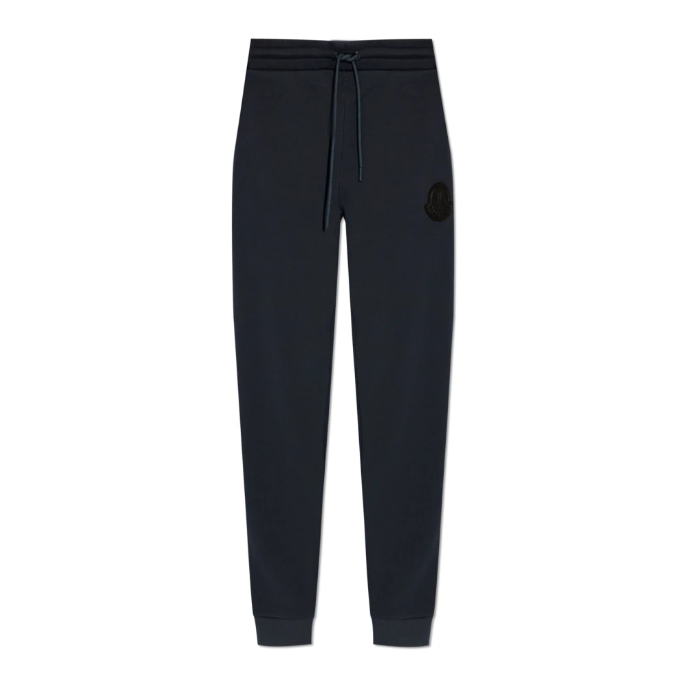 Moncler Sweatpants met logo Blue Heren